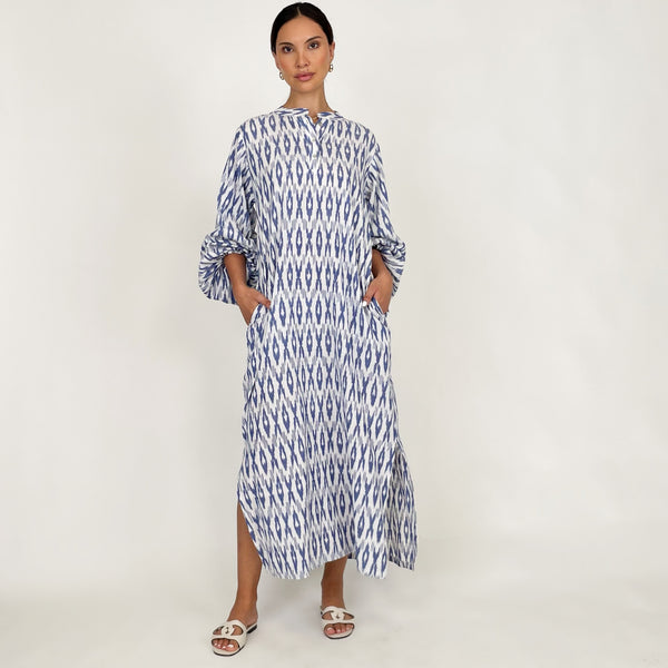 SS24 IKAT LINEN SUMMER DRESS