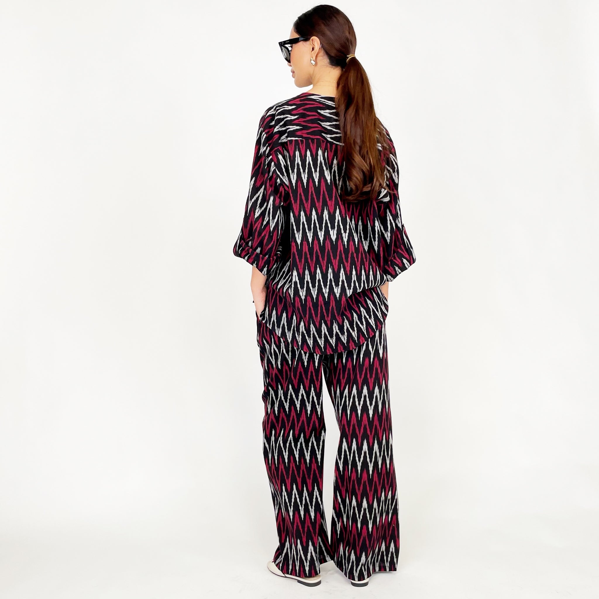 SS24 IKAT LINEN TROUSER SET