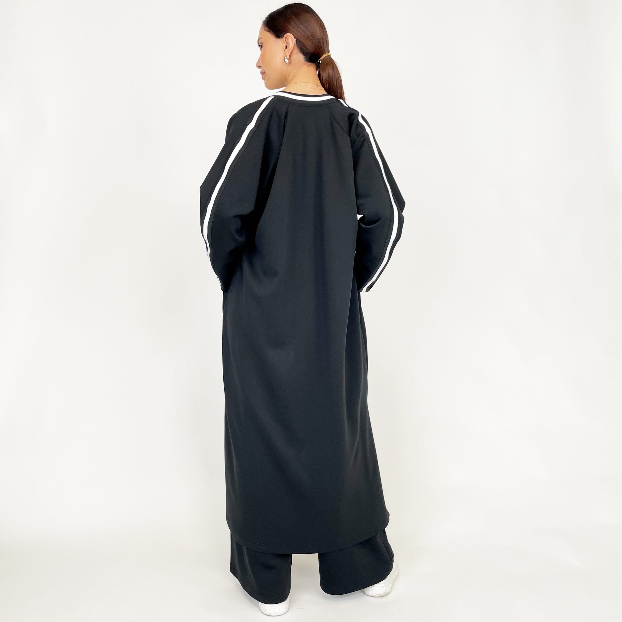 SS24 SPORTSLUXE BLACK ABAYA STYLE SET