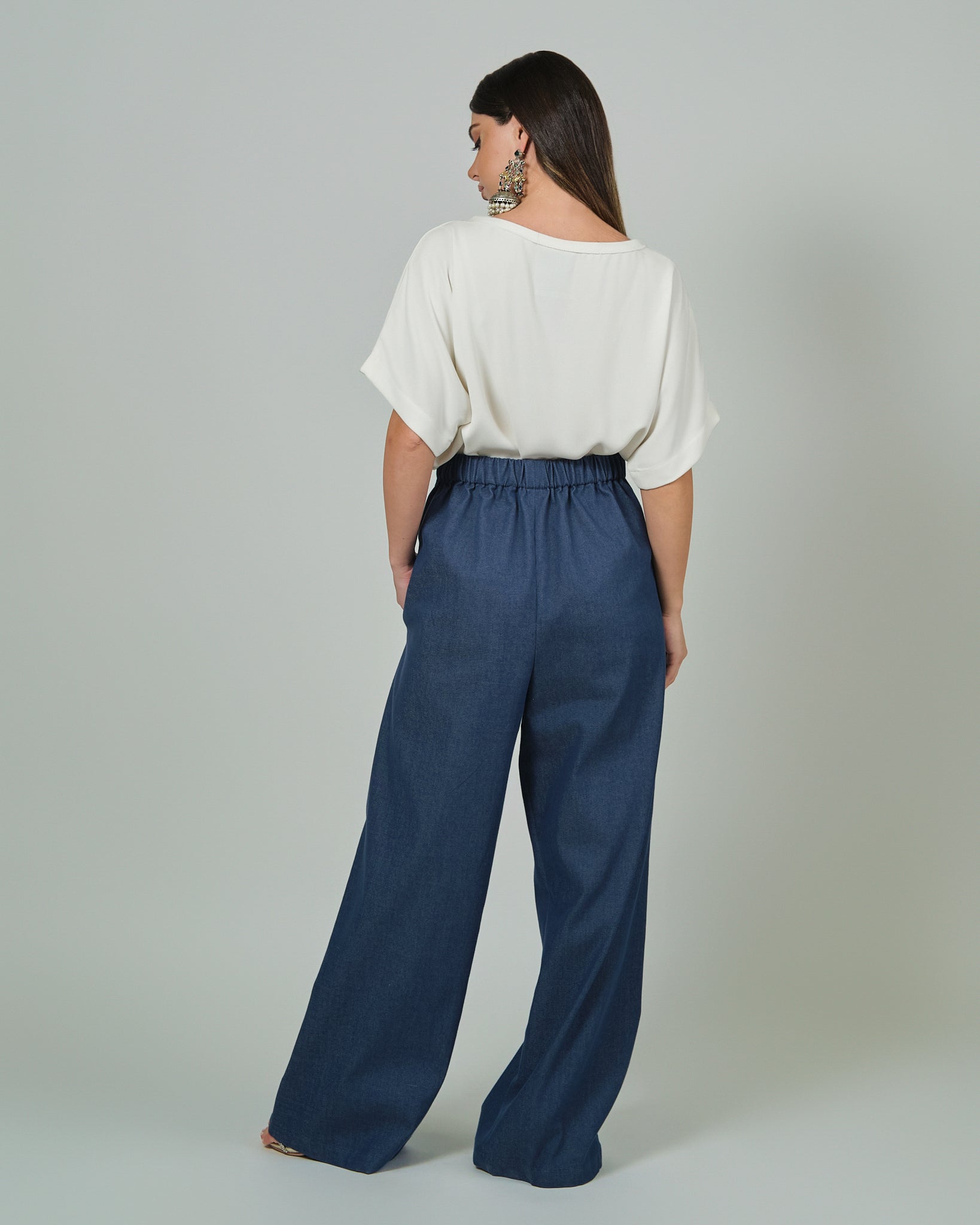 RAM25 DENIM WIDE LEG TROUSER