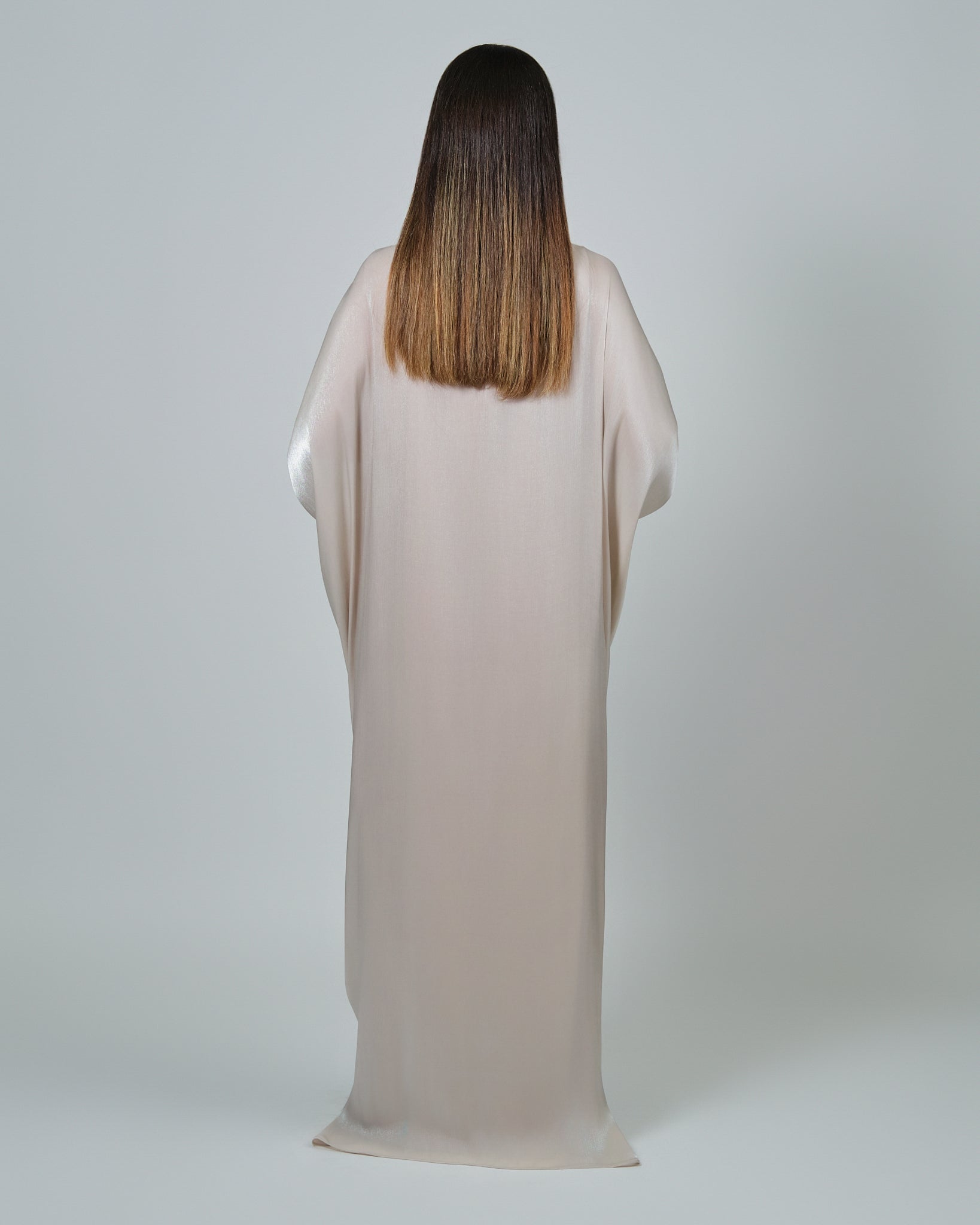 RAM25 JAMILA OFF-WHITE ORGANZA KAFTAN