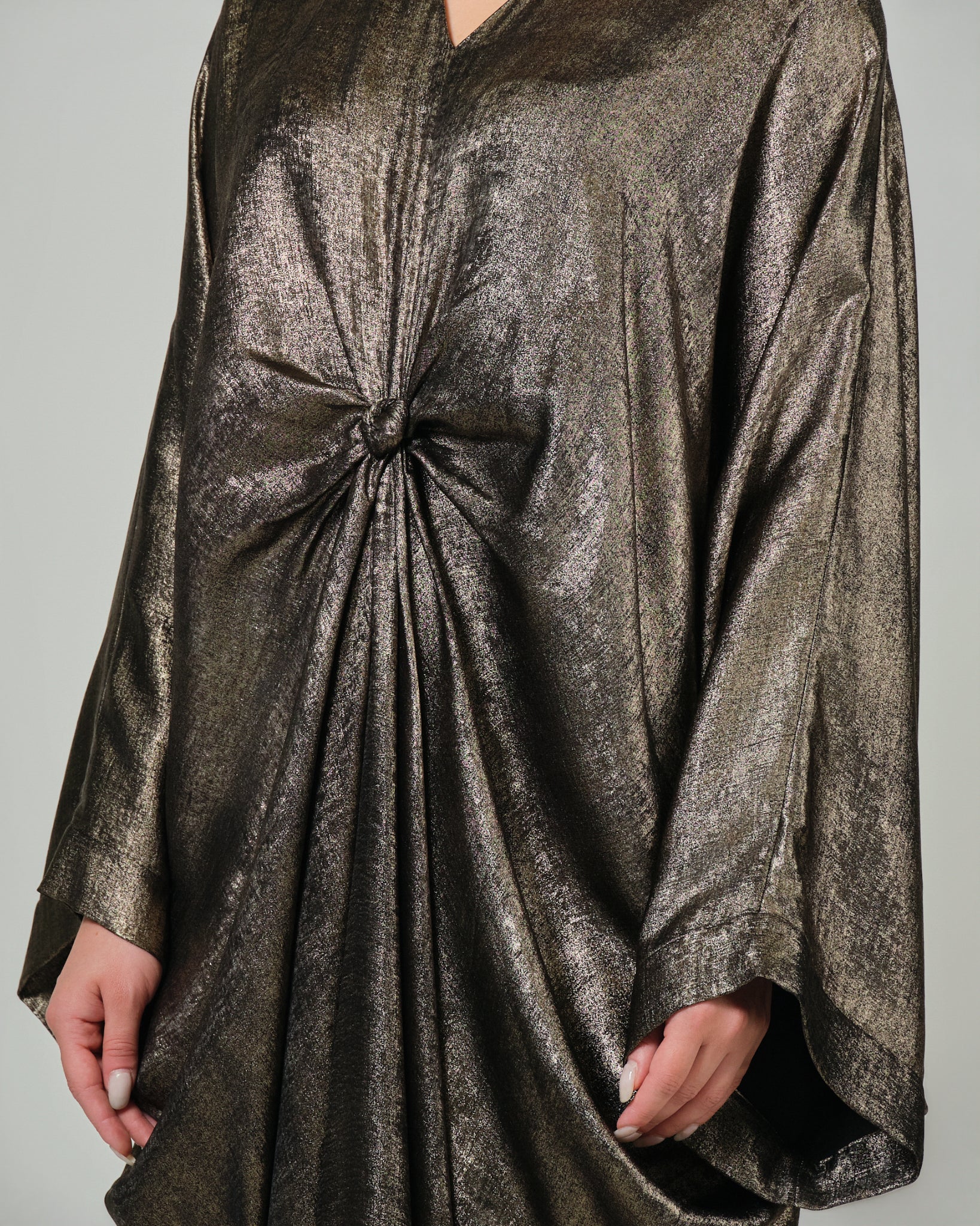 RAM25 JAMILA METALLIC KNOT KAFTAN