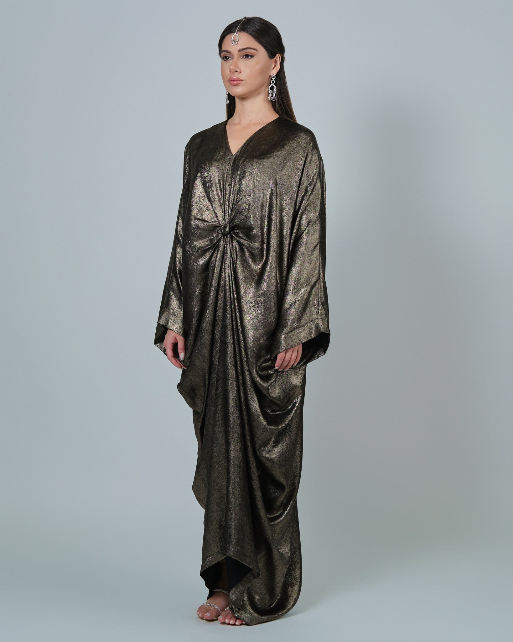 RAM25 JAMILA METALLIC KNOT KAFTAN