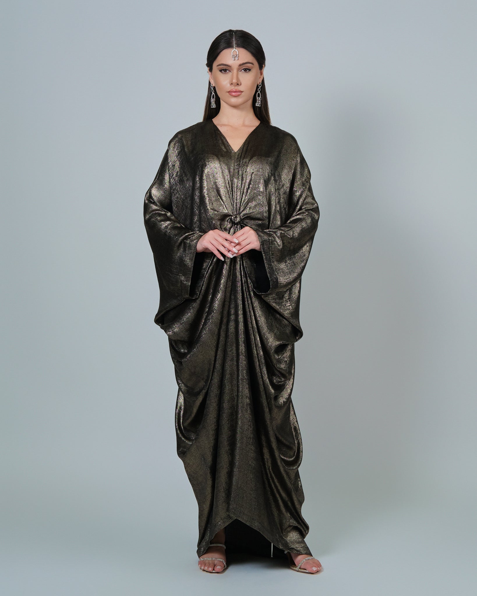 RAM25 JAMILA METALLIC KNOT KAFTAN