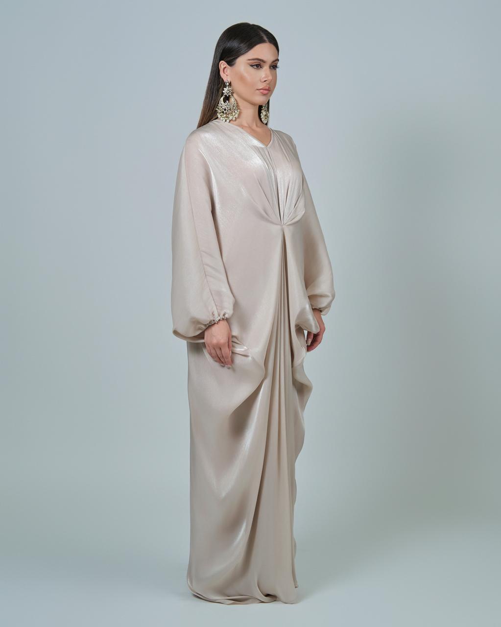 RAM25 JAMILA OFF-WHITE ORGANZA KAFTAN