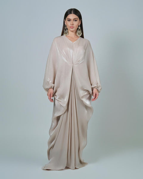 RAM25 JAMILA OFF-WHITE ORGANZA KAFTAN